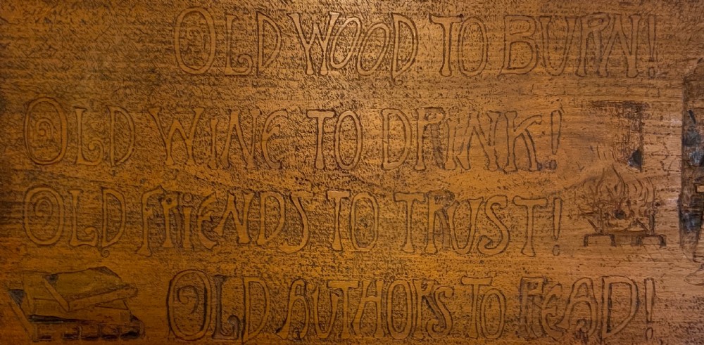 An arts and crafts oak panel View IV