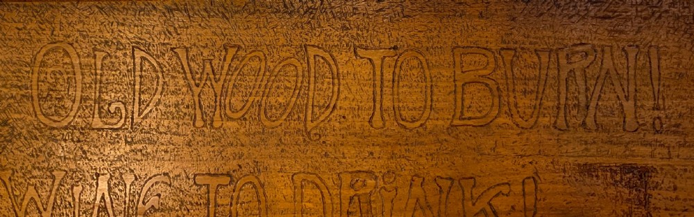 An arts and crafts oak panel View V