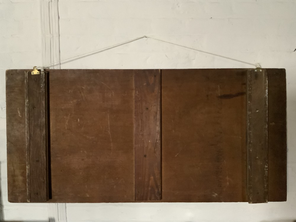 An arts and crafts oak panel View VII