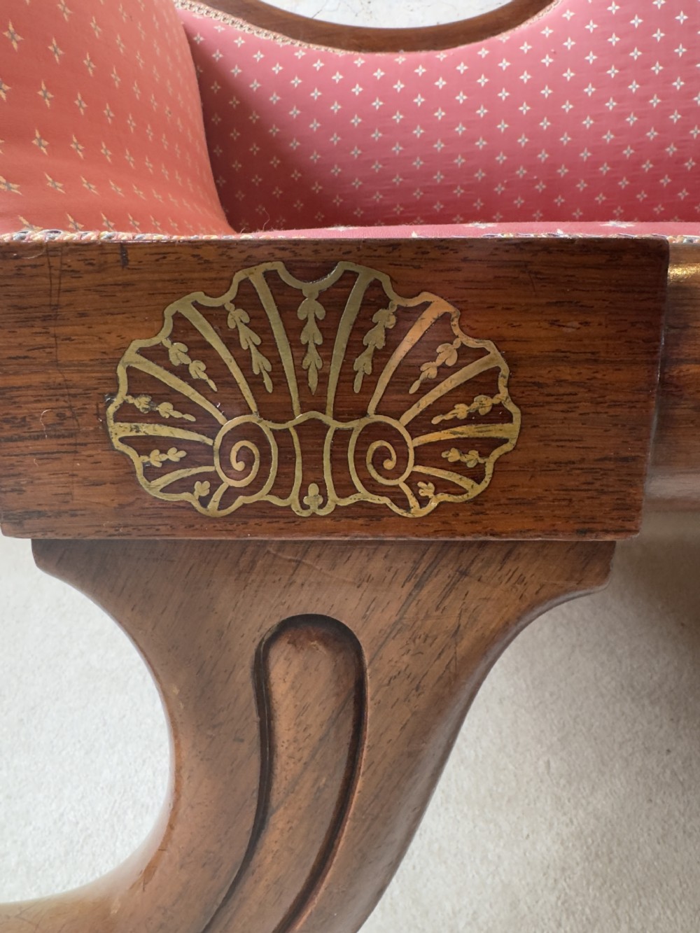 A regency rosewood chaise View III