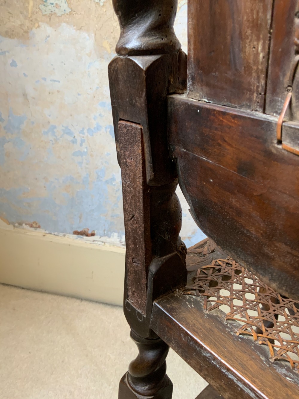 A pair of charles II walnut side chairs View XVII