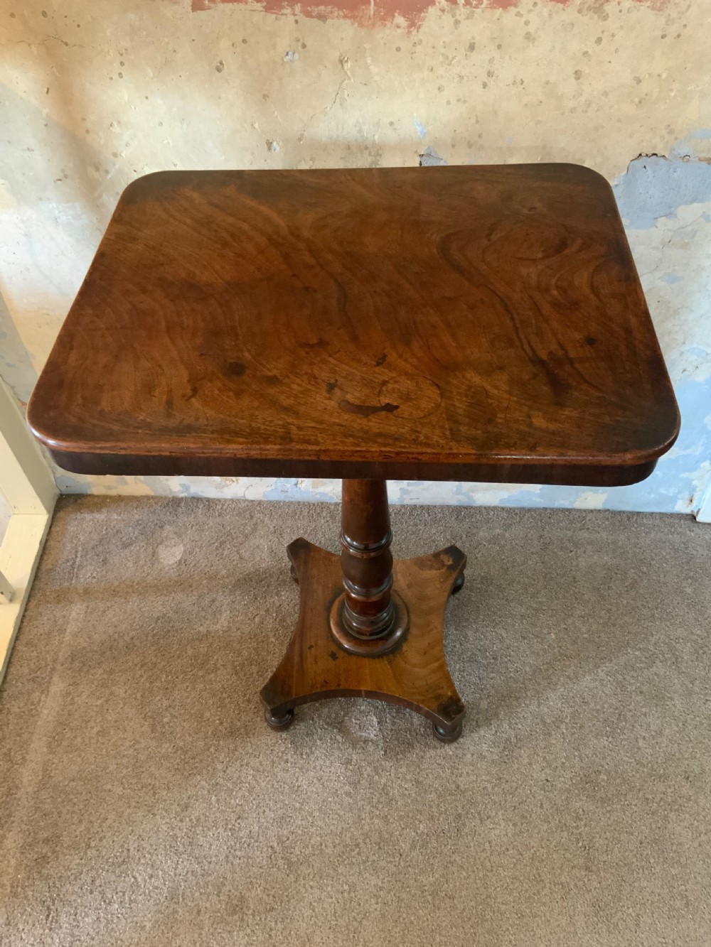 An early 19th century mahogany lamp table View II