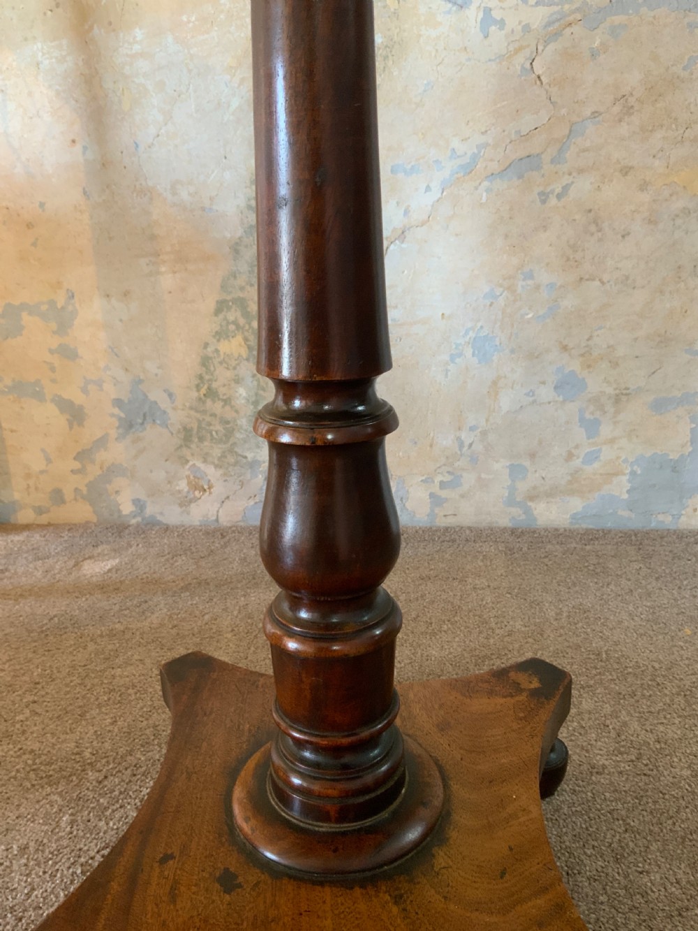 An early 19th century mahogany lamp table View III