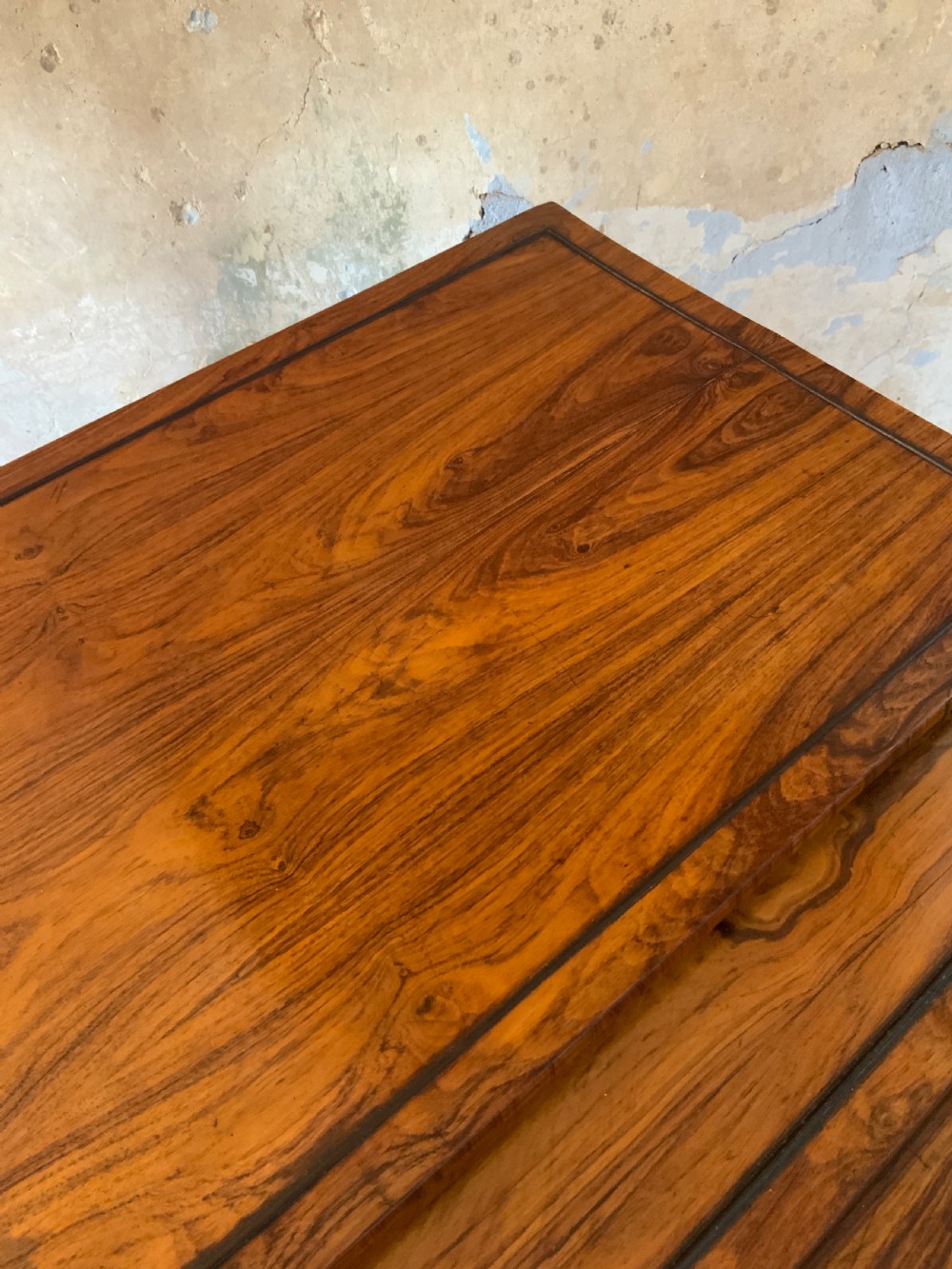 Nest of four Regency rosewood tables View IV