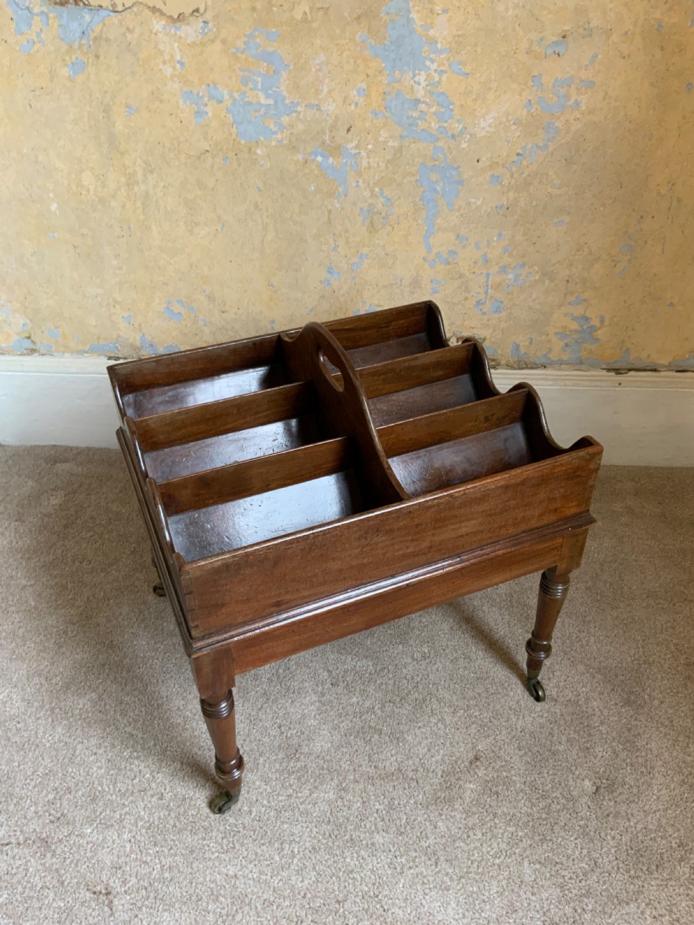 A Georgian mahogany wine bottle carrier View VI