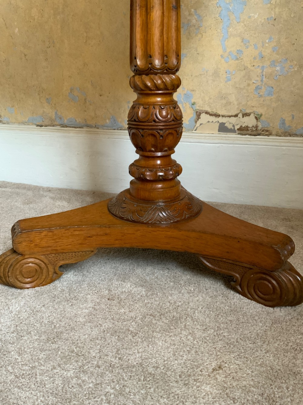 A late regency oak occasional table View II