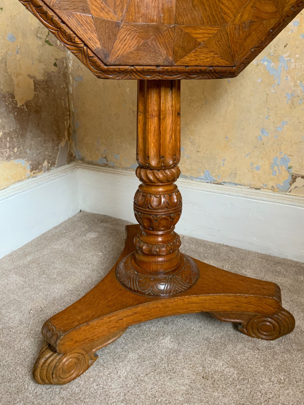 A late regency oak occasional table View IV