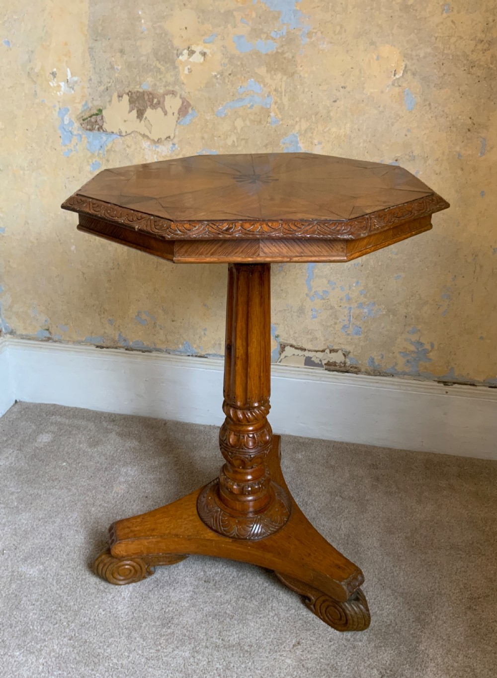 A late regency oak occasional table View V