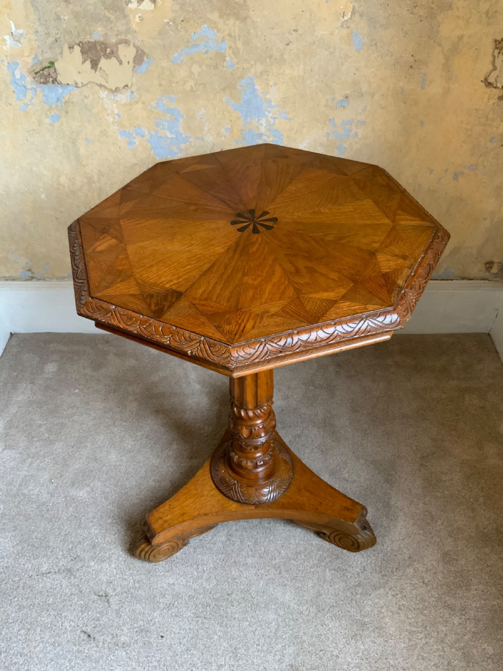 A late regency oak occasional table View VI