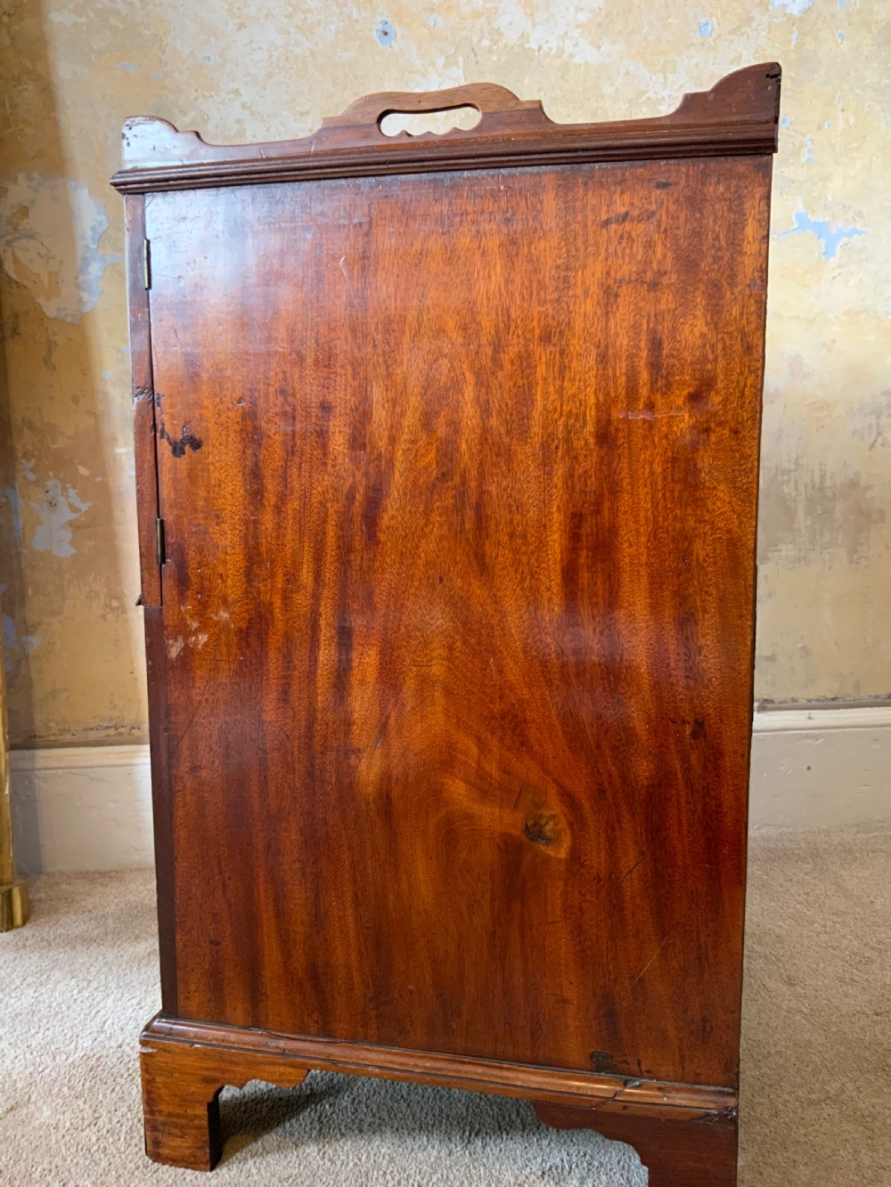 A Georgian mahogany tray top commode View IX