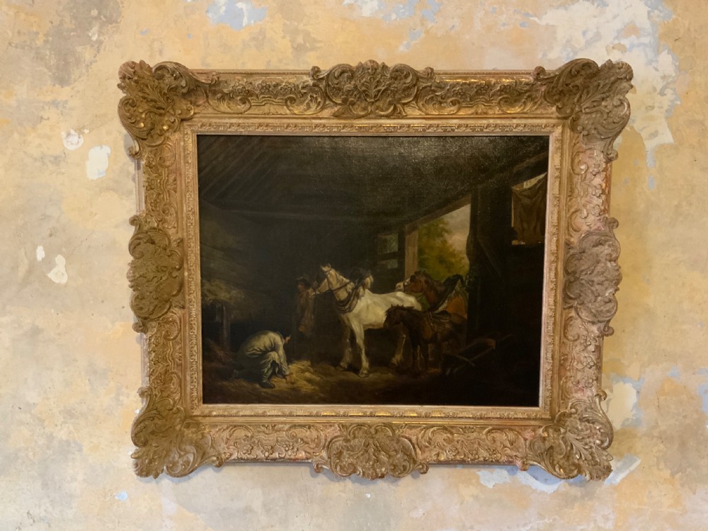 Oil on canvas after George Morland