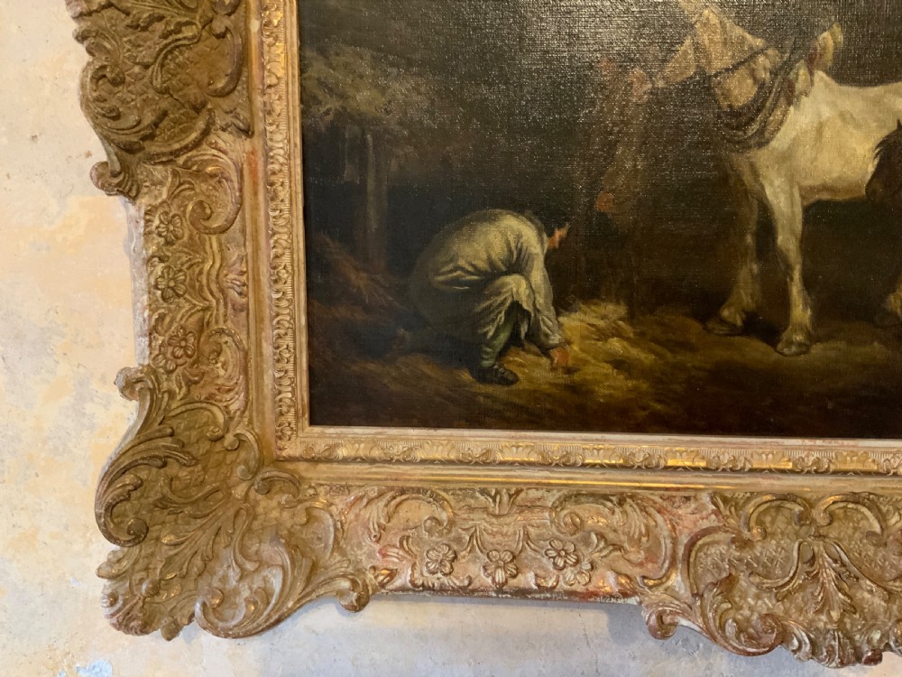 Oil on canvas after George Morland View II