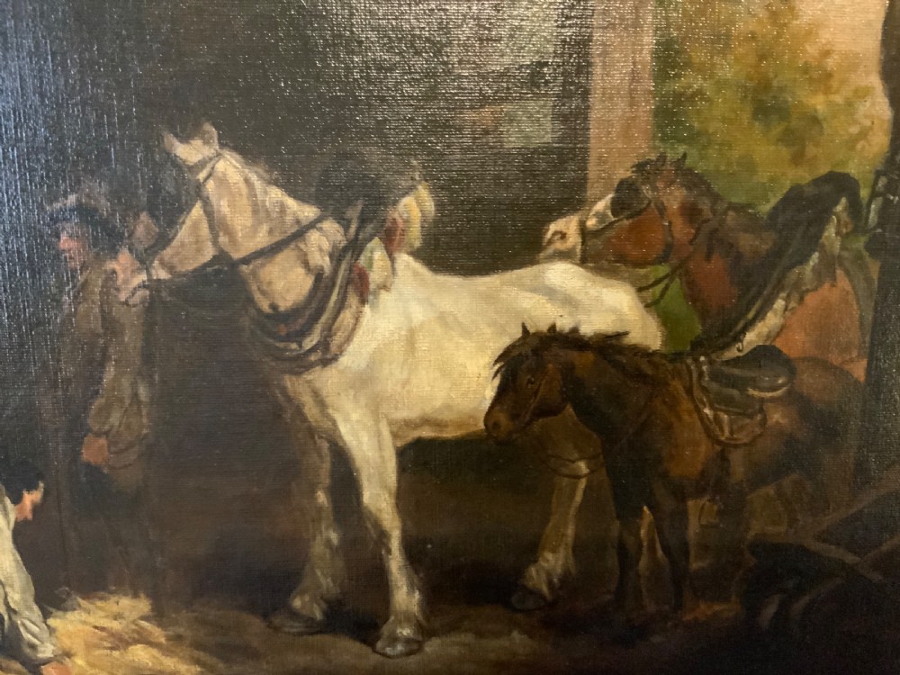 Oil on canvas after George Morland View III