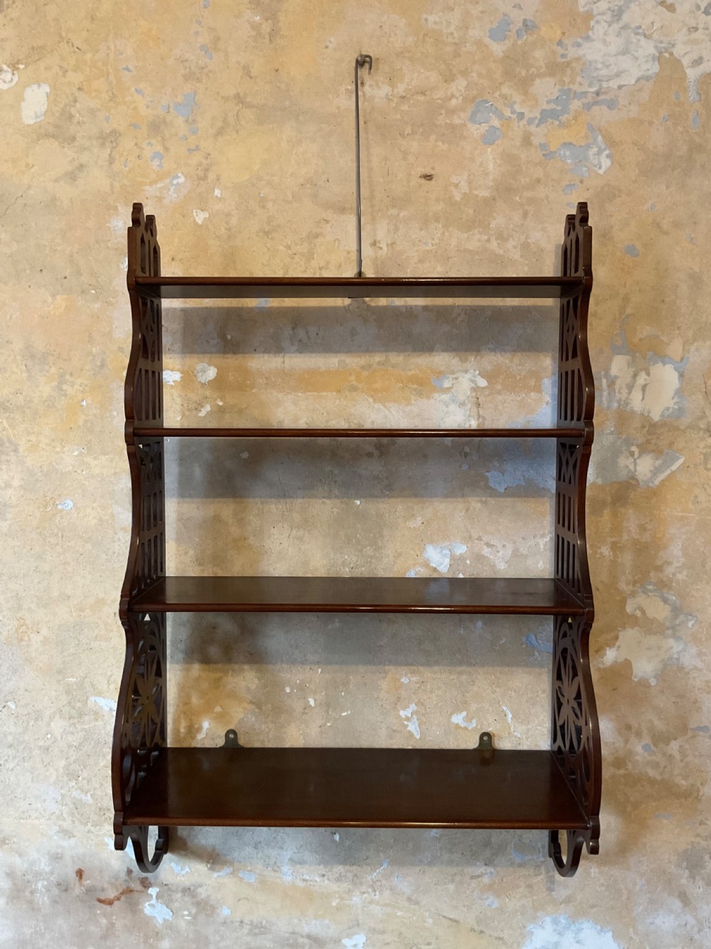 Set of Edwardian hanging shelves View II