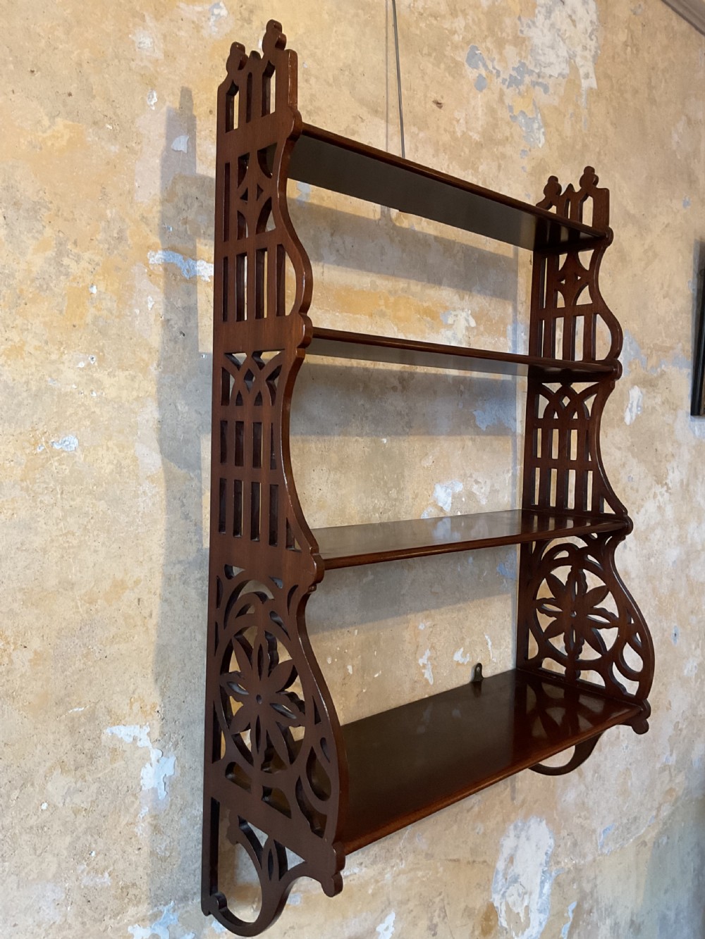 Set of Edwardian hanging shelves View III