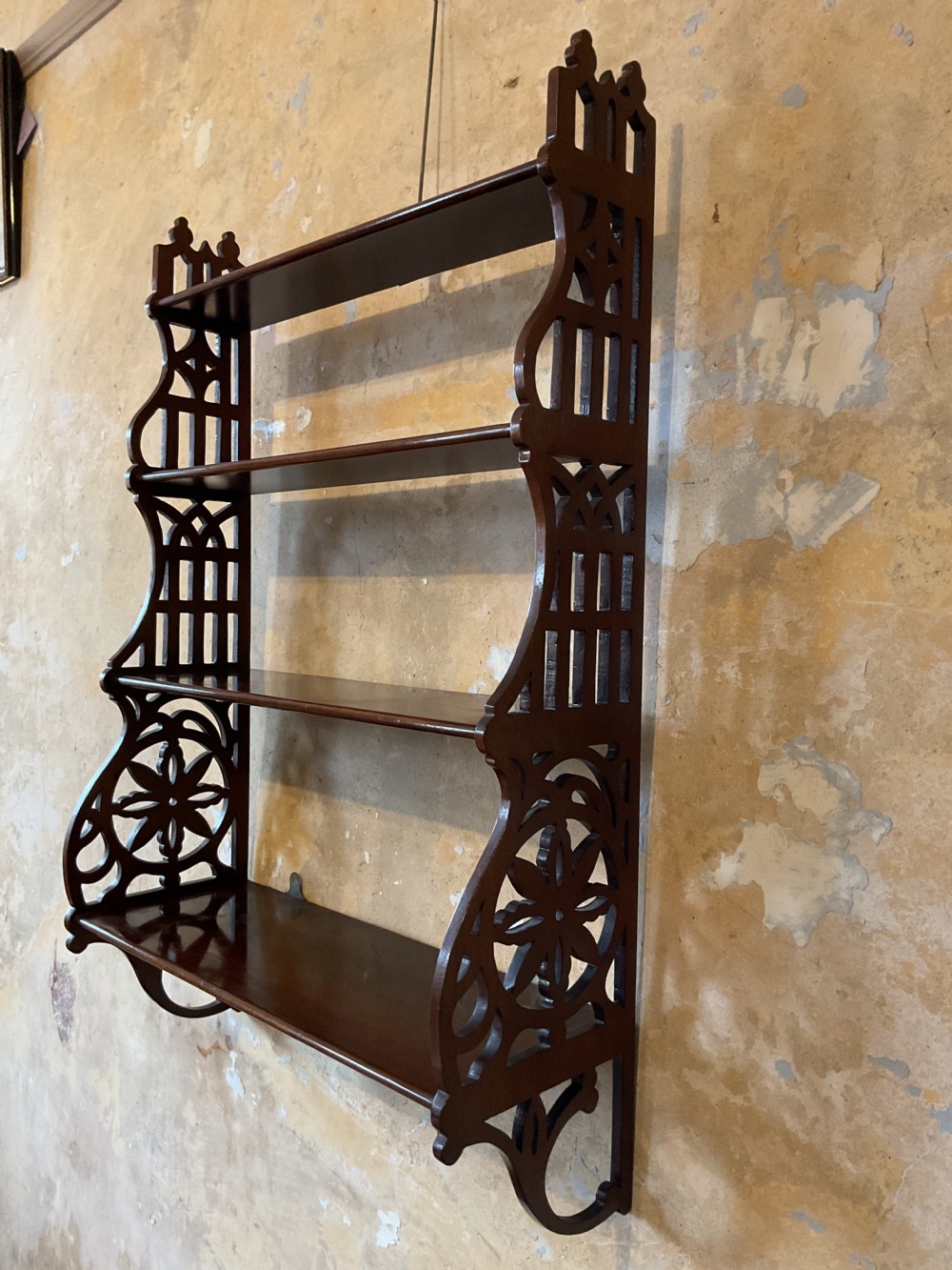 Set of Edwardian hanging shelves