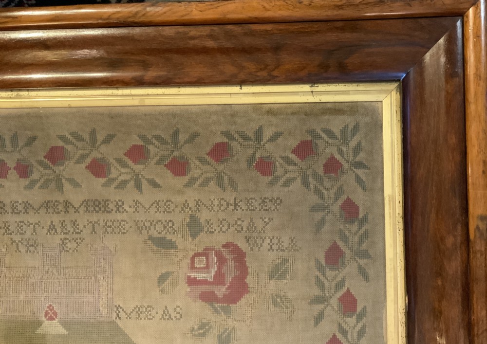 A large early 19th century sampler View IV