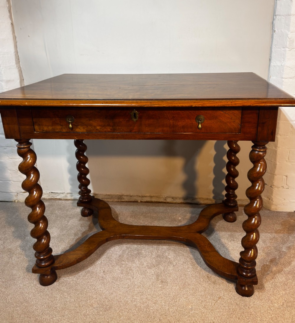 A 19th century walnut side table View II