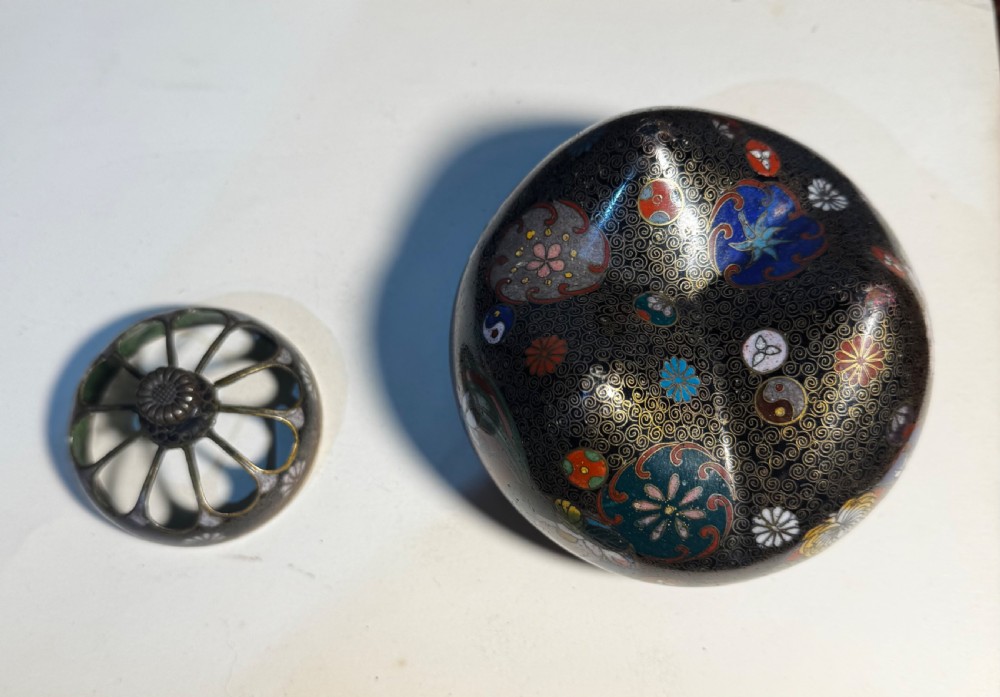 A Japanese cloisonné censer View II