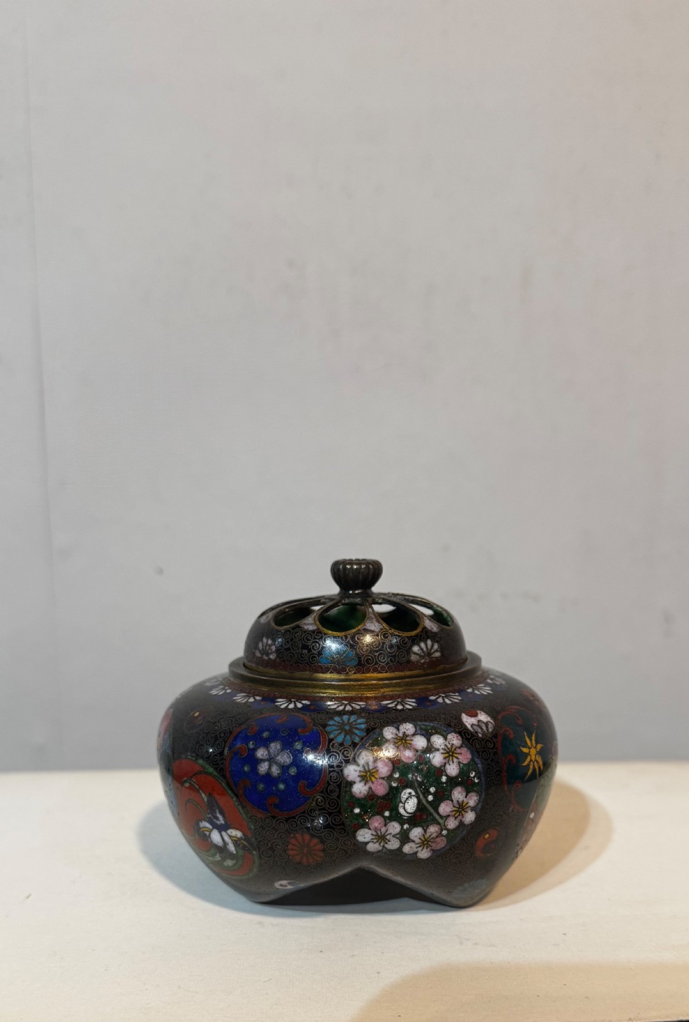 A Japanese cloisonné censer View IV
