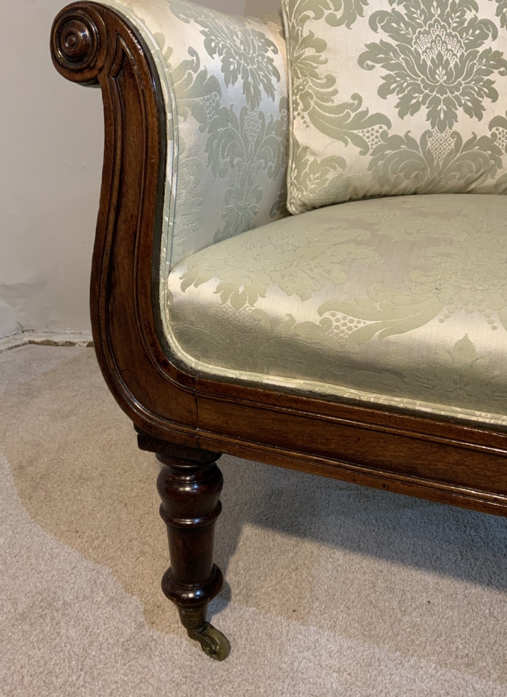 Regency mahogany library chair View III