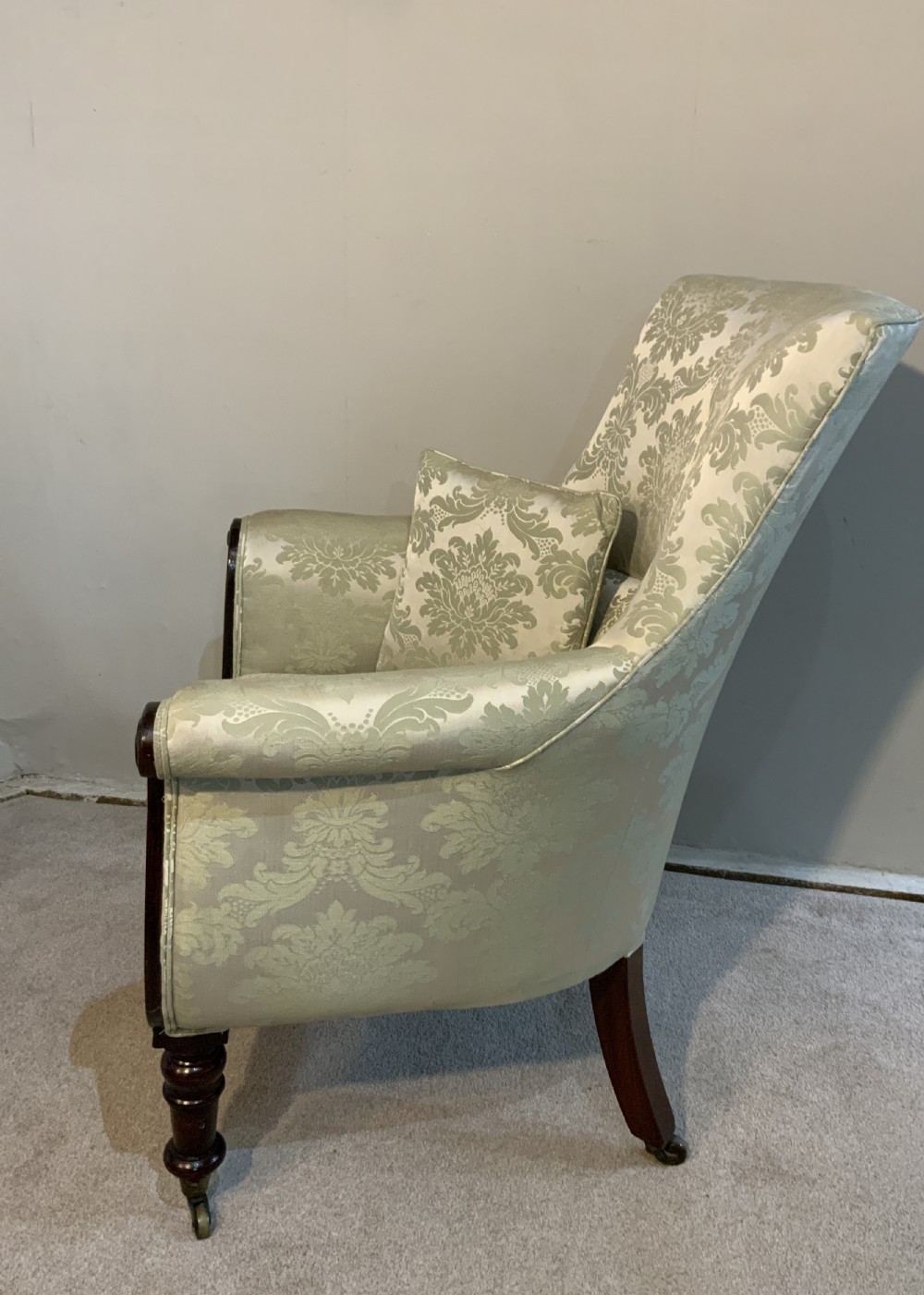 Regency mahogany library chair View V