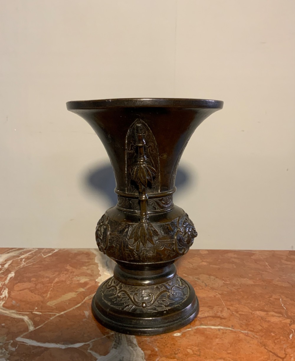 A 19th century Chinese bronze flower vase View II
