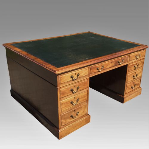 19th century mahogany partners desk late 19th century mahogany partners desk - CATEGORY: ANTIQUE DESKS - DATED 1890