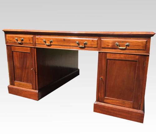 19TH CENTURY MAHOGANY PARTNERS DESK LATE 19TH CENTURY MAHOGANY PARTNERS DESK - ADDITIONAL PHOTO 6