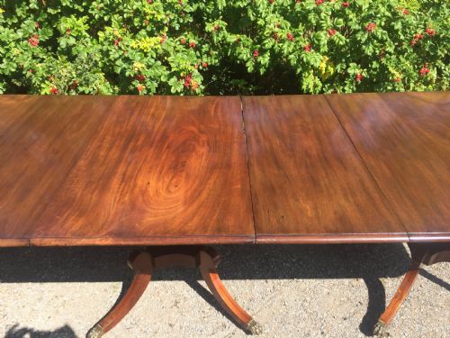 GEORGIAN THREE PEDESTALPILLAR DINING TABLE - ADDITIONAL PHOTO 8