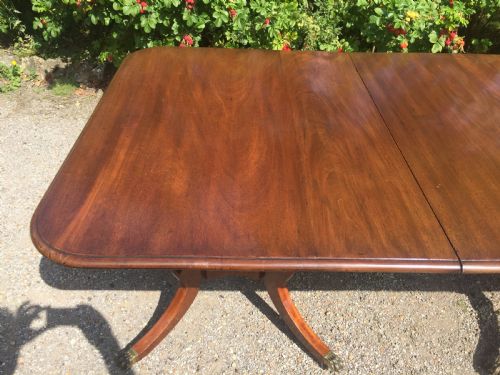 GEORGIAN THREE PEDESTALPILLAR DINING TABLE - ADDITIONAL PHOTO 9