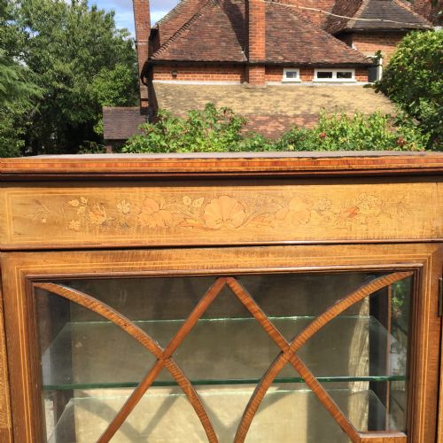EDWARDIAN INLAID DISPLAY CABINET - ADDITIONAL PHOTO 2