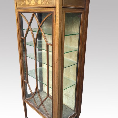 EDWARDIAN INLAID DISPLAY CABINET - ADDITIONAL PHOTO 4
