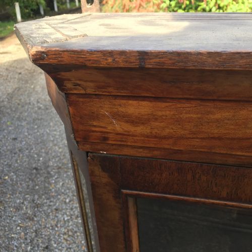 DUTCH WALNUT AND OAK WALL HANGING DISPLAY CABINET - ADDITIONAL PHOTO 2