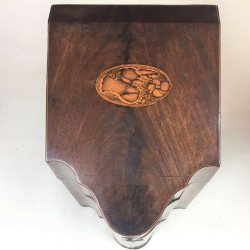 PAIR OF 18TH CENTURY SHERATON MAHOGANY FORMER CUTLERYKNIFE BOXES - ADDITIONAL PHOTO 11