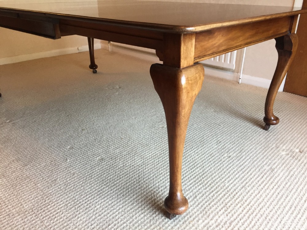 19th century mahogany dining table to seat eight View V