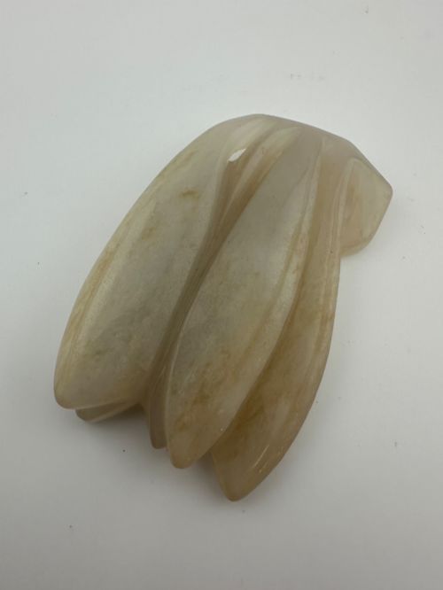 19th Century Chinese Pale Celadon Jade Cicada Carving – Qing Dynasty