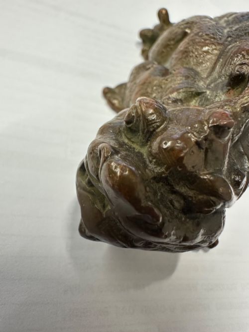 fig 3. Chinese Bronze Dragon Scholar’s Paperweight / Brush Rest, c.1900
