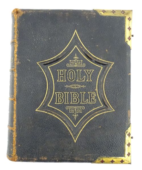 Victorian Illustrated National Family Holy Bible John Eadie Scott & Henry C1880