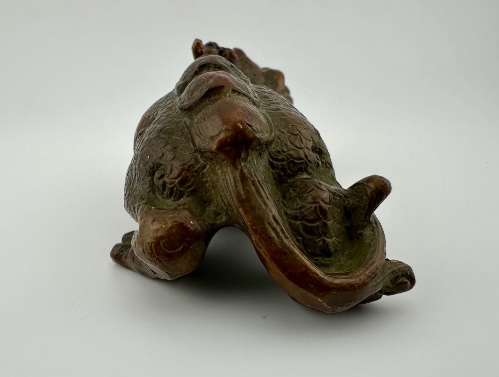 Chinese Bronze Dragon Scholar’s Paperweight / Brush Rest, c.1900 View VI