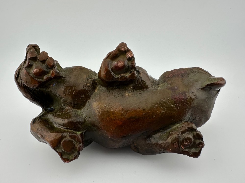 Chinese Bronze Dragon Scholar’s Paperweight / Brush Rest, c.1900 View VII