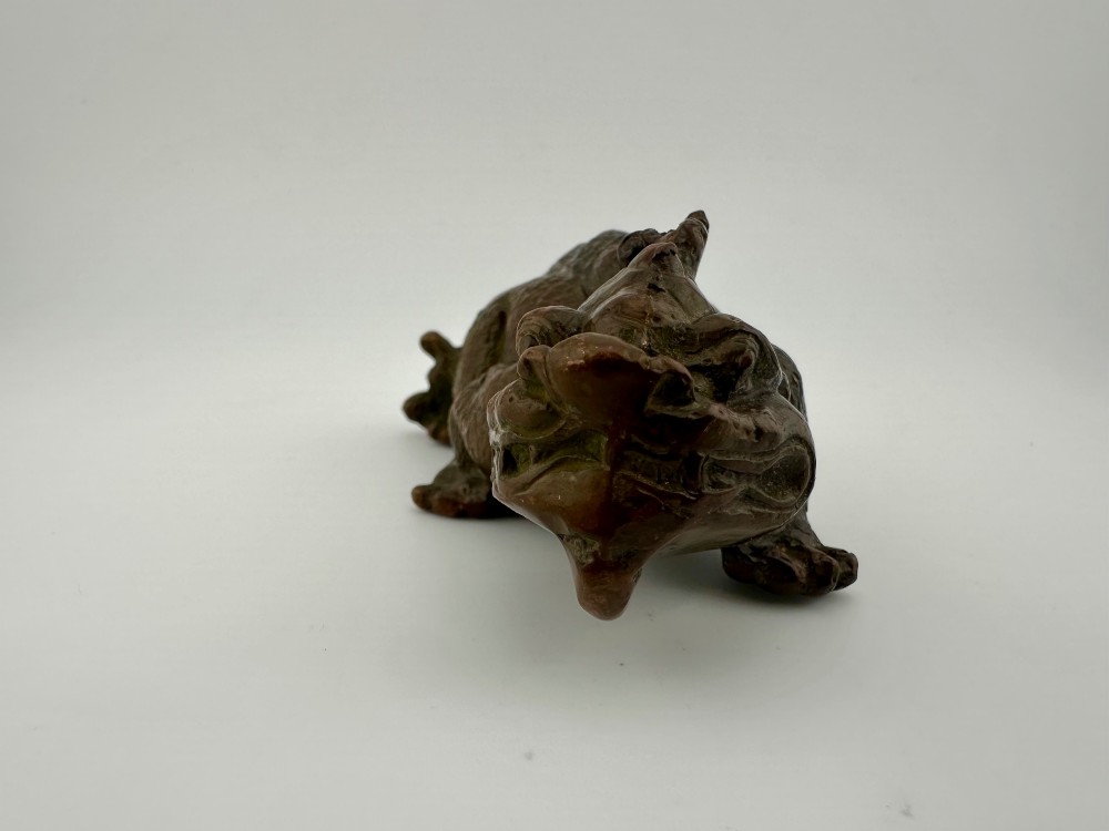 Chinese Bronze Dragon Scholar’s Paperweight / Brush Rest, c.1900 View IX