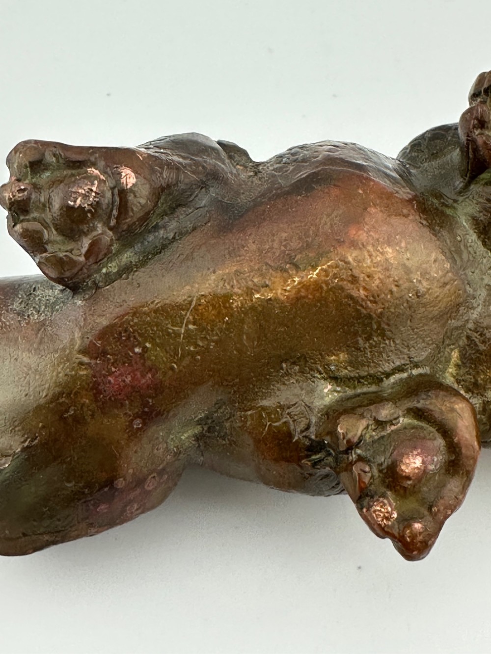 Chinese Bronze Dragon Scholar’s Paperweight / Brush Rest, c.1900 View XI