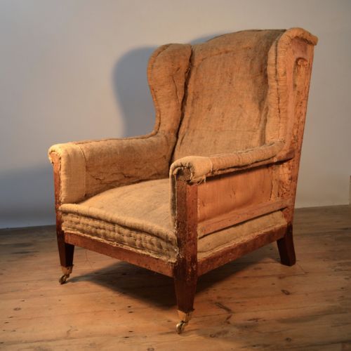 Late 19th Century English Armchair Including Upholstery
