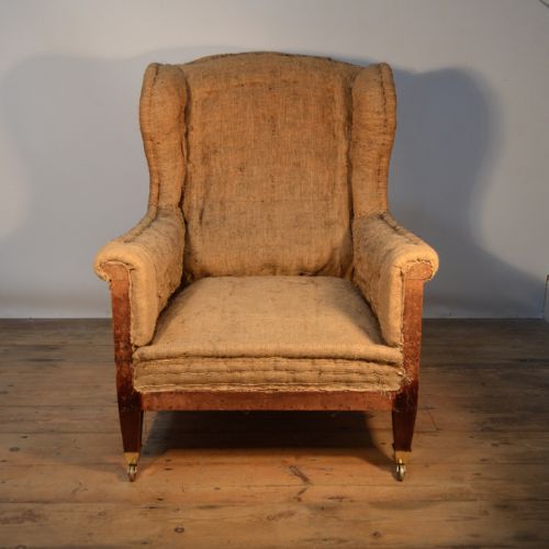 fig 1. LATE 19th CENTURY ENGLISH ARMCHAIR INCLUDING UPHOLSTERY