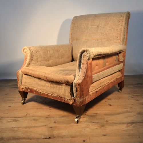 Deep Seated English Armchair Reupholstery Included