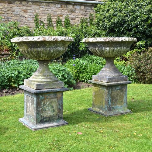 Pair of Large 19th Century Terracotta Urns