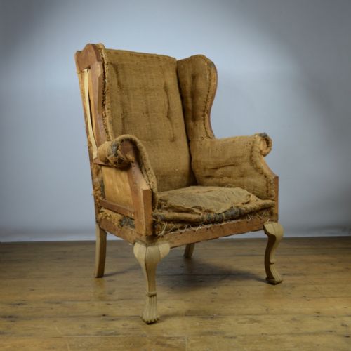 English Wing Chair Inc. Full Reupholstery
