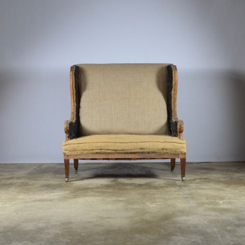 fig 1. Edwardian Winged Sofa, full upholstery included