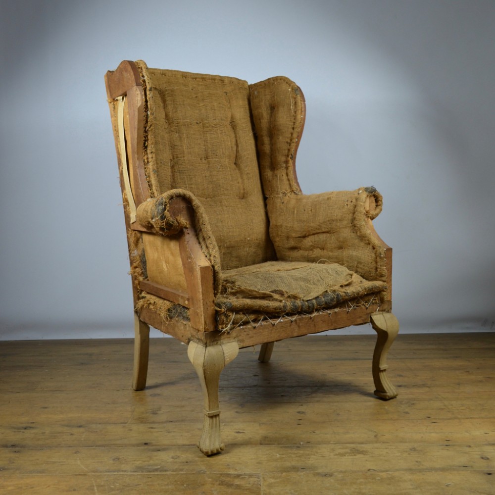 English Wing Chair Inc. Full Reupholstery 
